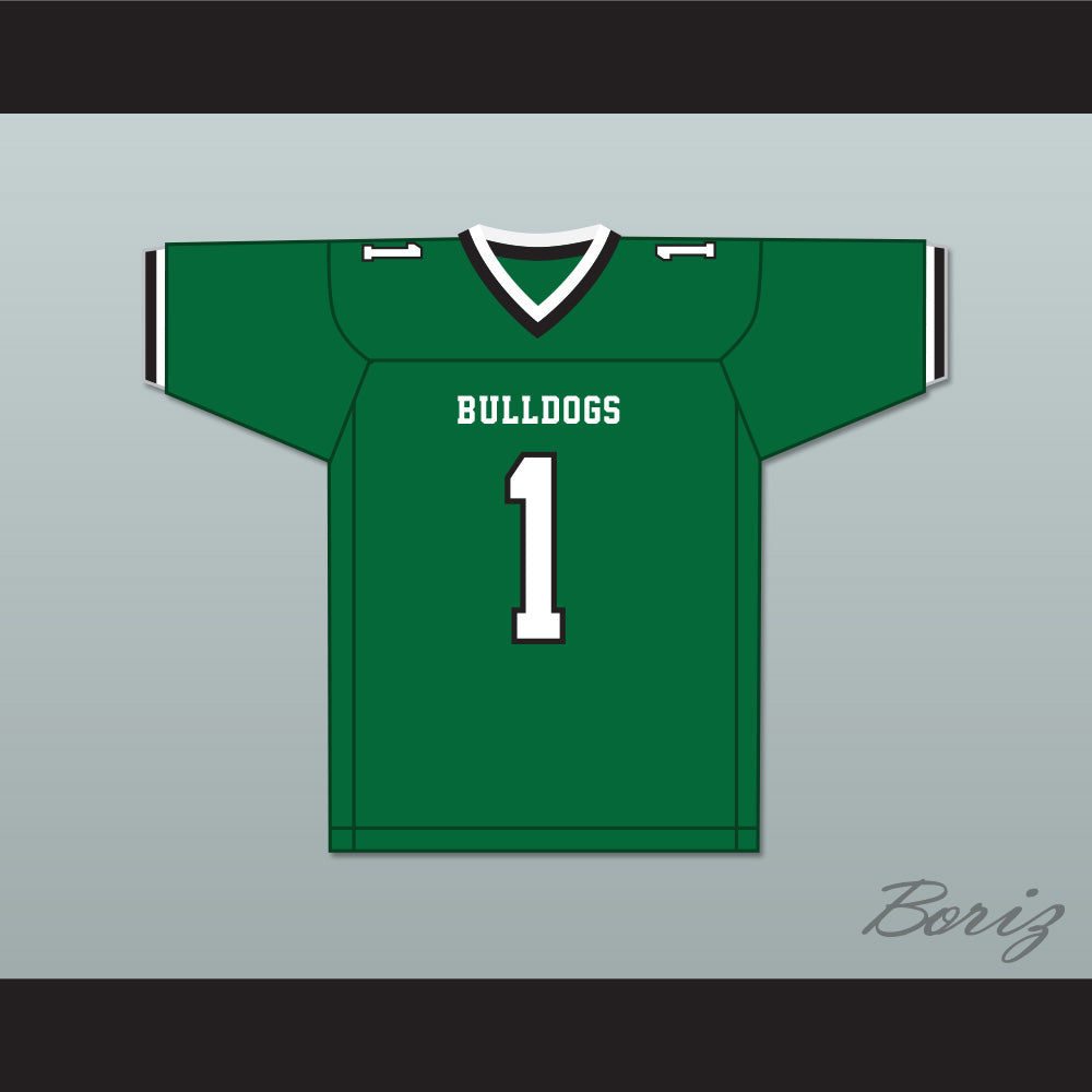 Jeremy Ruckert 1 Lindenhurst Senior High School Bulldogs Green Football Jersey 2