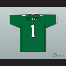 Load image into Gallery viewer, Jeremy Ruckert 1 Lindenhurst Senior High School Bulldogs Green Football Jersey 2