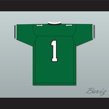 Load image into Gallery viewer, Jeremy Ruckert 1 Lindenhurst Senior High School Bulldogs Green Football Jersey 1