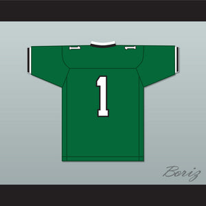 Jeremy Ruckert 1 Lindenhurst Senior High School Bulldogs Green Football Jersey 1