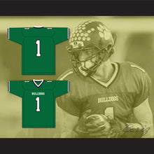 Load image into Gallery viewer, Jeremy Ruckert 1 Lindenhurst Senior High School Bulldogs Green Football Jersey 1