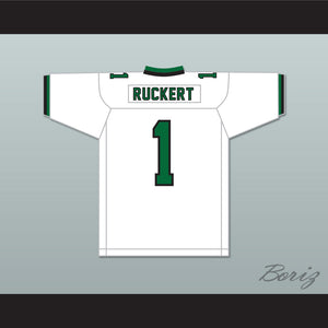 Jeremy Ruckert 1 Lindenhurst Senior High School Bulldogs White Football Jersey 2