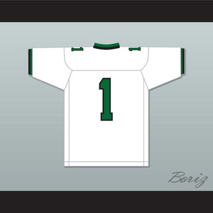 Jeremy Ruckert 1 Lindenhurst Senior High School Bulldogs White Football Jersey 1