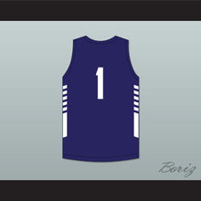 Load image into Gallery viewer, Jeremy Sochan 1 La Lumiere School Lakers Navy Blue Basketball Jersey 1