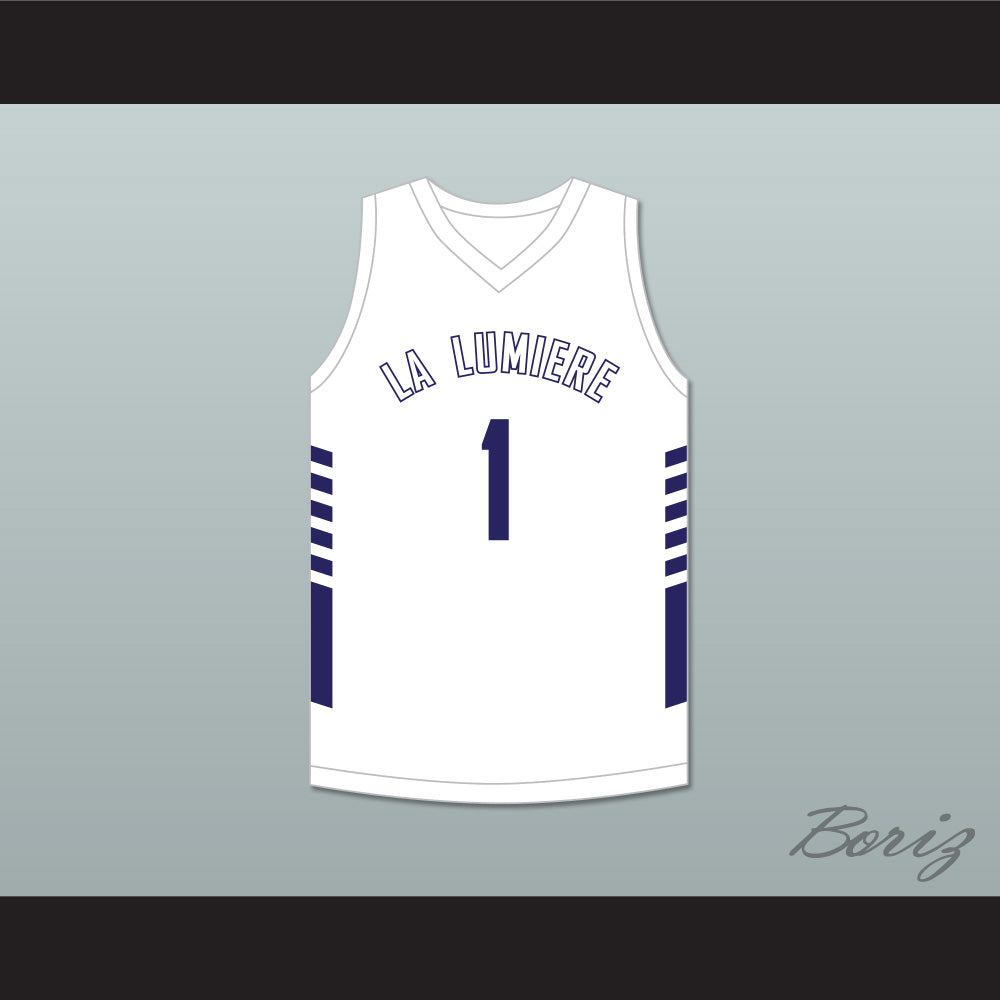 Jeremy Sochan 1 La Lumiere School Lakers White Basketball Jersey 2