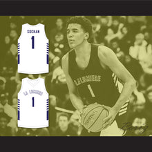 Load image into Gallery viewer, Jeremy Sochan 1 La Lumiere School Lakers White Basketball Jersey 2