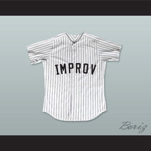 Load image into Gallery viewer, Jerry Seinfeld 2 Improv White Pinstriped Baseball Jersey &#39;The Understudy&#39;