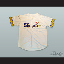 Load image into Gallery viewer, Jim Bouton 56 Seattle Pilots White Baseball Jersey