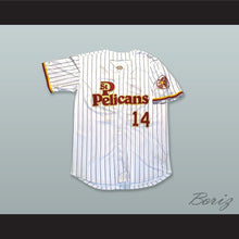 Load image into Gallery viewer, Jim Rice 14 St Petersburg Pelicans White Pinstriped Baseball Jersey
