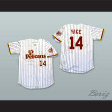 Load image into Gallery viewer, Jim Rice 14 St Petersburg Pelicans White Pinstriped Baseball Jersey