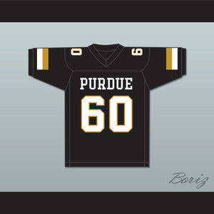 Jim Gaffigan 60 Purdue Black Football Jersey