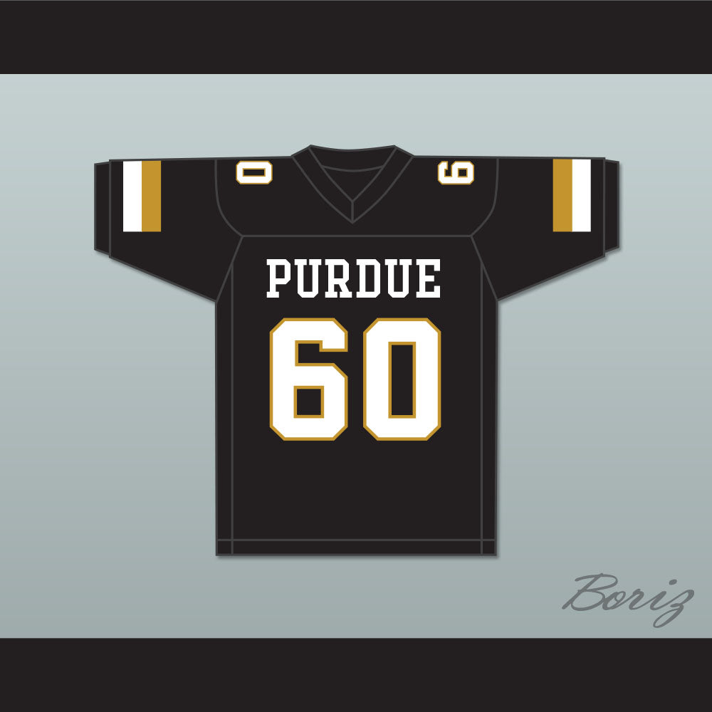 Jim Gaffigan 60 Purdue Black Football Jersey