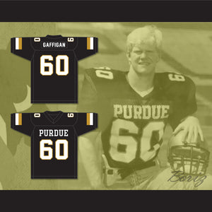 Jim Gaffigan 60 Purdue Black Football Jersey