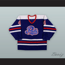 Load image into Gallery viewer, Jim Mathieson 4 Regina Pats Blue Hockey Jersey