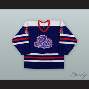 Jim Mathieson 4 Regina Pats Blue Hockey Jersey