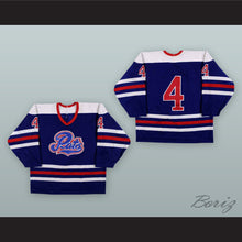 Load image into Gallery viewer, Jim Mathieson 4 Regina Pats Blue Hockey Jersey