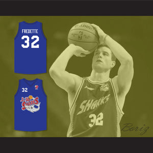 Jimmer Fredette 32 Shanghai Sharks Blue Basketball Jersey with CBA Patch