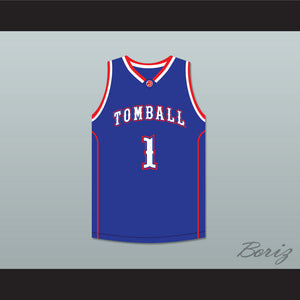 Jimmy Butler 1 Tomball High School Cougars Blue Basketball Jersey