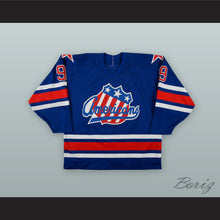 Load image into Gallery viewer, Jody Gage 9 Rochester Americans Blue Hockey Jersey