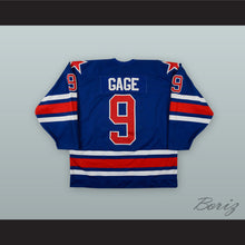 Load image into Gallery viewer, Jody Gage 9 Rochester Americans Blue Hockey Jersey