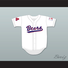 Load image into Gallery viewer, Joe &#39;Airman&#39; Cooper 44 Milwaukee Beers BASEketball White Baseball Jersey