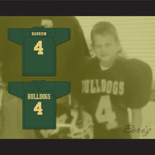 Load image into Gallery viewer, Joe Burrow 4 Athens Middle School Bulldogs Green Football Jersey 2