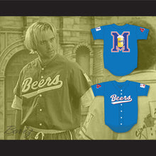 Load image into Gallery viewer, Joe Cooper 44 Milwaukee Beers Logo BASEketball Blue Baseball Jersey