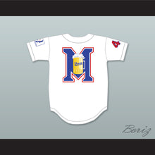 Load image into Gallery viewer, Joe Cooper 44 Milwaukee Beers Logo Deluxe BASEketball White Baseball Jersey