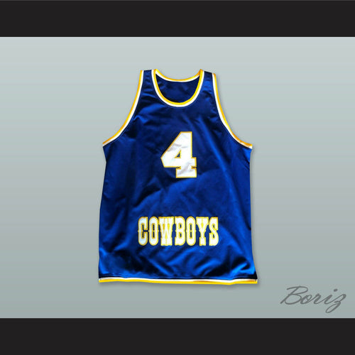 Joe Dumars 4 McNeese State Cowboys Blue Basketball Jersey