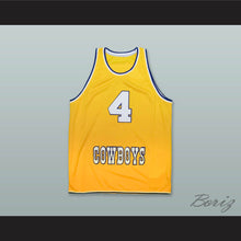Load image into Gallery viewer, Joe Dumars 4 McNeese State Cowboys Yellow Gold Basketball Jersey
