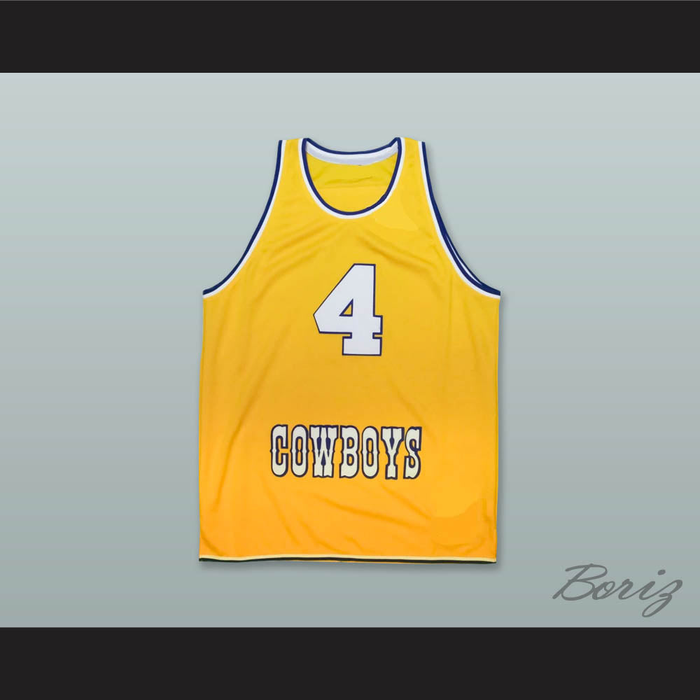 Joe Dumars 4 McNeese State Cowboys Yellow Gold Basketball Jersey