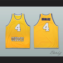 Load image into Gallery viewer, Joe Dumars 4 McNeese State Cowboys Yellow Gold Basketball Jersey