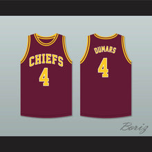 Load image into Gallery viewer, Joe Dumars 4 Natchitoches Central High School Chiefs Maroon Basketball Jersey 1
