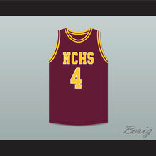 Load image into Gallery viewer, Joe Dumars 4 Natchitoches Central High School Chiefs Maroon Basketball Jersey 2