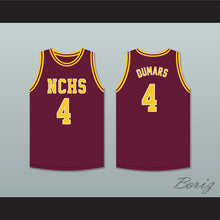 Load image into Gallery viewer, Joe Dumars 4 Natchitoches Central High School Chiefs Maroon Basketball Jersey 2