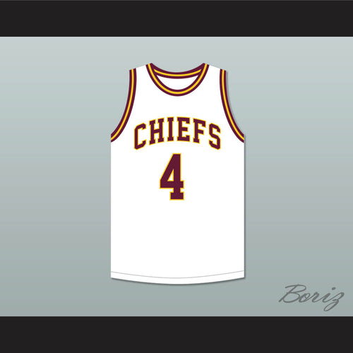 Joe Dumars 4 Natchitoches Central High School Chiefs White Basketball Jersey 1