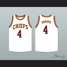 Load image into Gallery viewer, Joe Dumars 4 Natchitoches Central High School Chiefs White Basketball Jersey 1