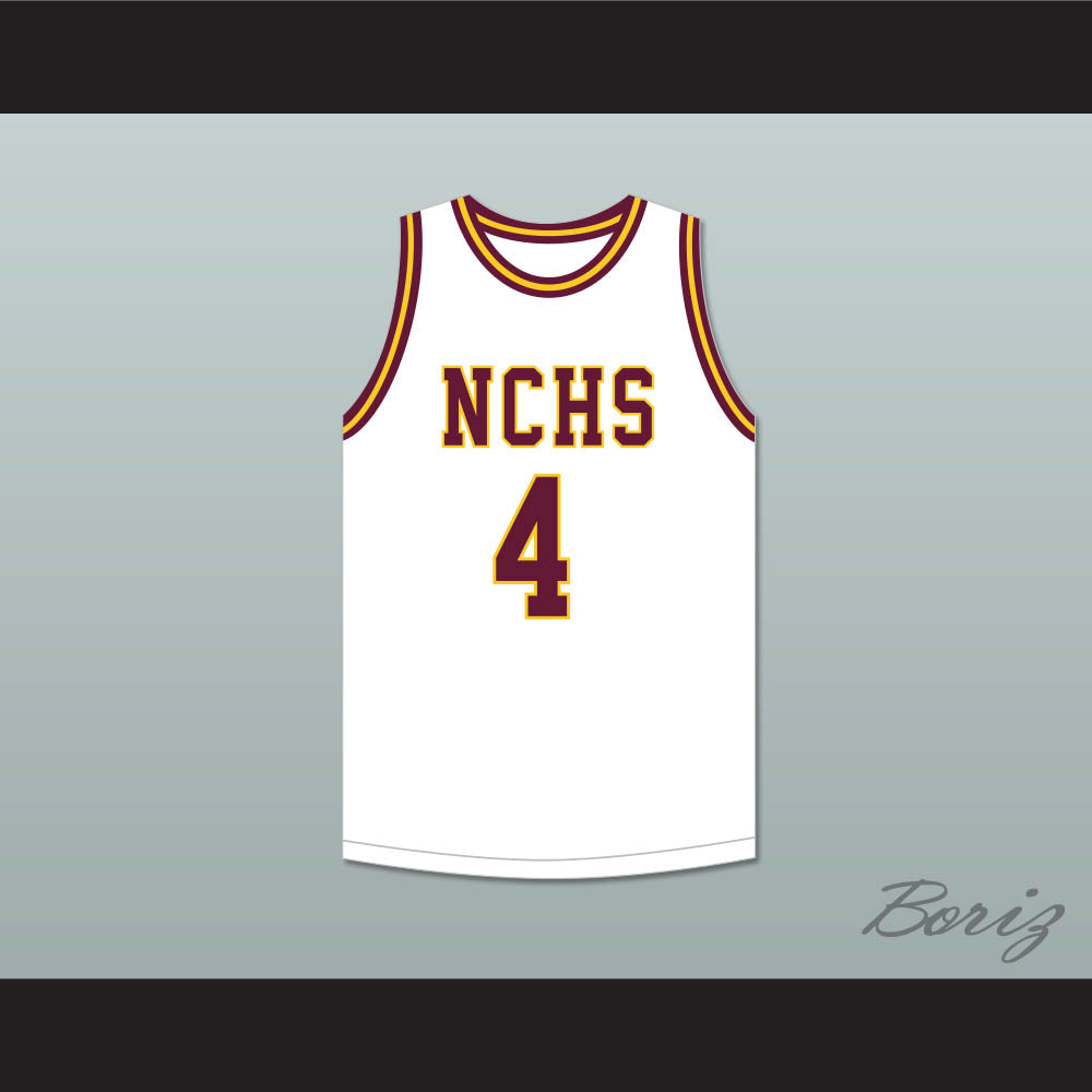 Joe Dumars 4 Natchitoches Central High School Chiefs White Basketball Jersey 2