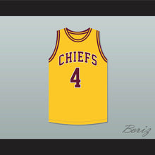 Load image into Gallery viewer, Joe Dumars 4 Natchitoches Central High School Chiefs Yellow Gold Basketball Jersey 1