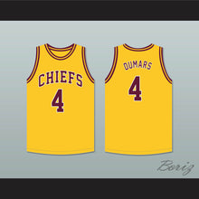 Load image into Gallery viewer, Joe Dumars 4 Natchitoches Central High School Chiefs Yellow Gold Basketball Jersey 1