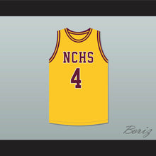 Load image into Gallery viewer, Joe Dumars 4 Natchitoches Central High School Chiefs Yellow Gold Basketball Jersey 2