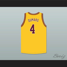 Load image into Gallery viewer, Joe Dumars 4 Natchitoches Central High School Chiefs Yellow Gold Basketball Jersey 2