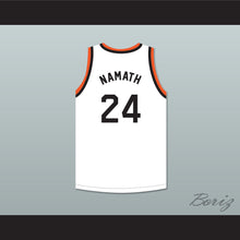 Load image into Gallery viewer, Joe Namath 24 Beaver Falls High School Tigers White Basketball Jersey 2