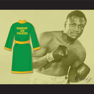 Smokin' Joe Frazier Green Satin Full Boxing Robe