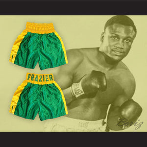 Joe Frazier Green Boxing Shorts