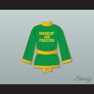 Smokin' Joe Frazier Green Satin Half Boxing Robe