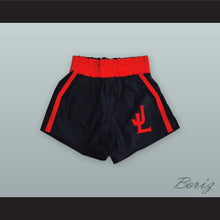 Load image into Gallery viewer, Joe Louis Black and Red Boxing Shorts