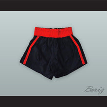 Load image into Gallery viewer, Joe Louis Black and Red Boxing Shorts