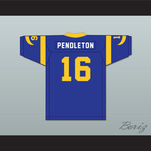 Load image into Gallery viewer, Joe Pendleton 16 Pro Career Blue Football Jersey Heaven Can Wait