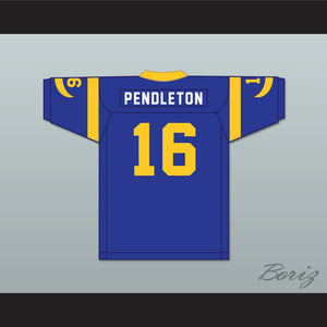 Joe Pendleton 16 Pro Career Blue Football Jersey Heaven Can Wait